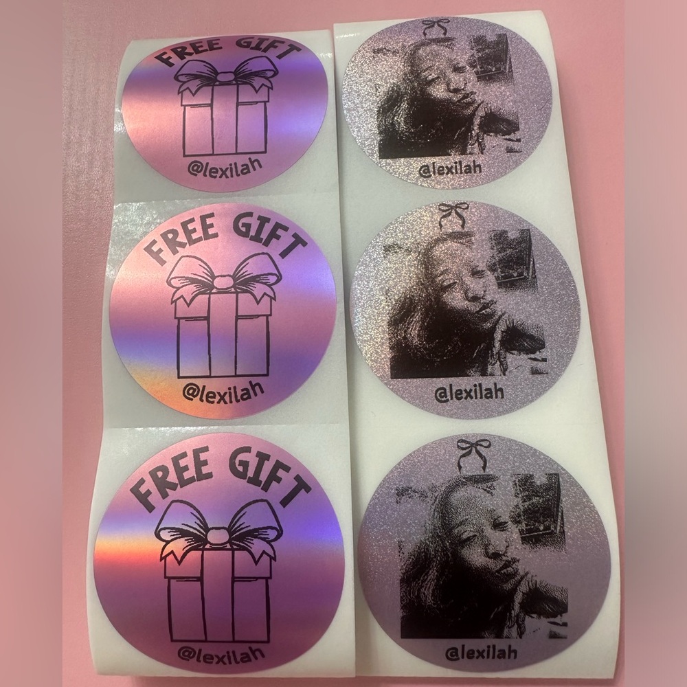 50 ct. Custom 2” Round Thank You, QR Code, or FRAGILE Stickers - Picture 5 of 16